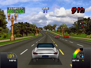 Cruis'n USA (Europe) screen shot game playing